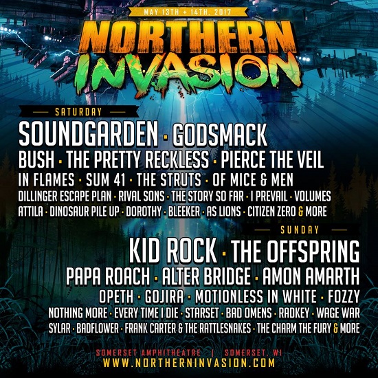 Northern Invasion reveal daily lineups for 2017 installment | MetalNerd