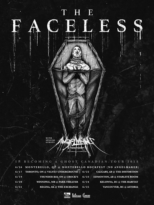 The Faceless announce Canadian tour with AngelMaker MetalNerd